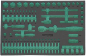 Pěnová vložka prázdná, pro modul velké gola sady 1/4" a 1/2" JONNESWAY S04H4295SV