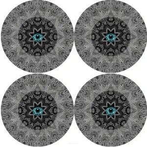 Bertoni Home Unisex's 4 Thick Round Table Pads Set Look