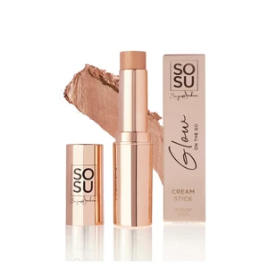 SOSU Cosmetics Třpytivá tvářenka Glow on the go Coral 7 g