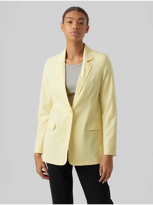 Light yellow women's blazer VERO MODA Zelda - Women