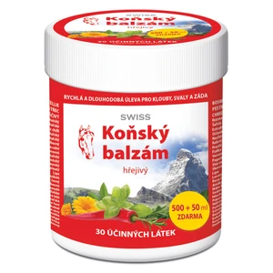 SWISS Koňský balzám Hřejivý  500+50 ml, poškozený obal