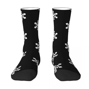 Snowflake Old Texture Sock Socks Men Women Polyester Stockings Customizable Funny