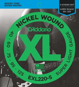 D'Addario EXL220-5 Struny pre 5-strunovú basgitaru