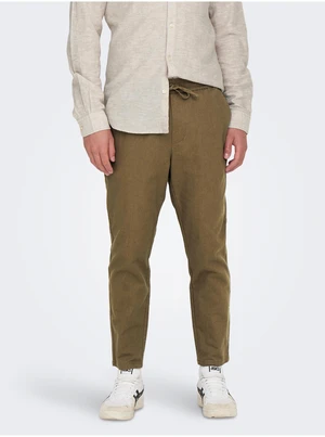 Brown Men's Trousers with ONLY & SONS Linus - Men