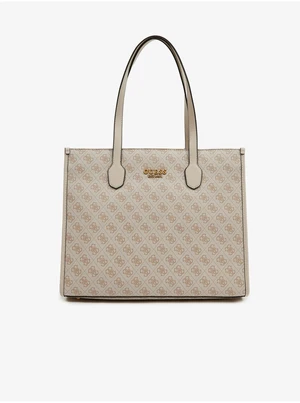 Cream Ladies patterned handbag Guess Silvana - Women