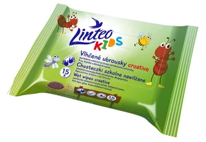 Linteo Kids Vlhčené ubrousky creative 15 ks