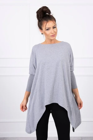 Oversize blouse gray