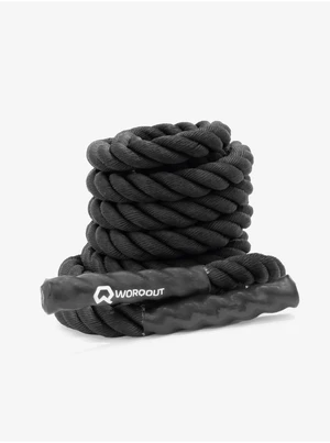 Čierne posilňovacie lano Worqout Battle Rope