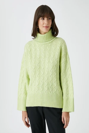 Koton Women's Lemon Yellow Sweater