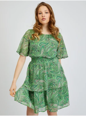 Orsay Green Ladies Patterned Dress - Women