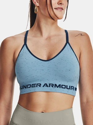 Under Armour Bra UA Seamless Low Long Htr Bra-BLU - Women