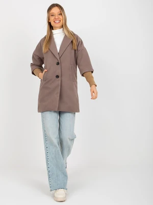 Coat brown Och Bella BI-2021799.brown