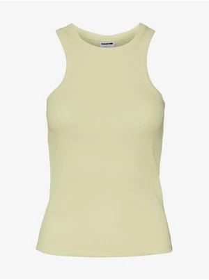 Light yellow womens basic tank top Noisy May - Women