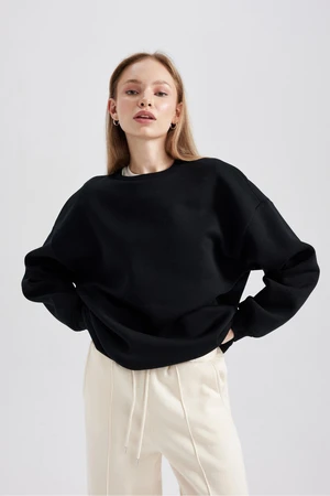 DEFACTO Oversize Fit Long Sleeve Sweatshirt