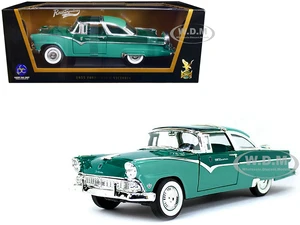 1955 Ford Fairlane Crown Victoria Green 1/18 Diecast Model Car by Road Signature