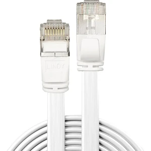 LINDY 47544 RJ45 sieťové káble, prepojovacie káble CAT 6A U/FTP 5.00 m biela s ochranou 1 ks