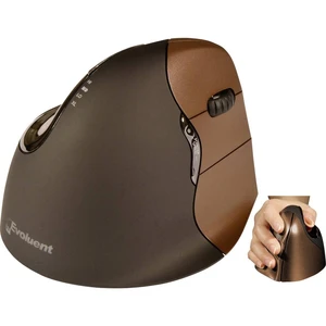 BakkerElkhuizen Evoluent 4 Small #####Kabellose ergonomische Maus bezdrôtový optická hnedá 6 null 2600 dpi ergonomická