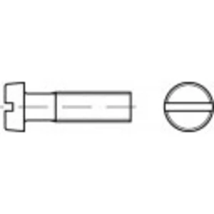 TOOLCRAFT 84T08,0X030 TO-6606570 skrutky s valcovou hlavou  M8 30 mm drážka DIN 84   titan  1 ks