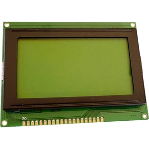 Display Elektronik LCD displej  čierna žltozelená 128 x 64 Pixel (š x v x h) 93 x 70 x 10.8 mm DEM128064ASYH-LY