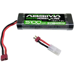 Absima akupack NiMH 7.2 V 5100 mAh Počet článkov: 6  Hardcase T zásuvka, zásuvka Tamyia