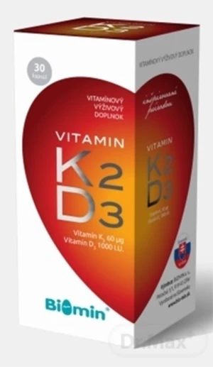 Biomin VITAMIN K2 + D3 1000 I.U.