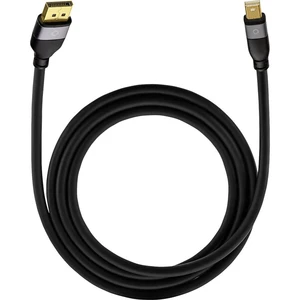 Mini-DisplayPort / DisplayPort káblový adaptér  1.00 m čierna Oehlbach Impact Plus M1