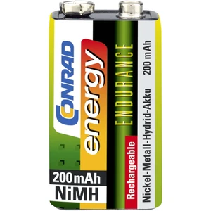 Conrad energy Endurance 6LR61 9 V akumulátor Ni-MH 200 mAh 8.4 V 1 ks