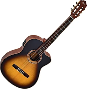 Ortega RCE158 4/4 Tobacco Sunburst Chitarra Classica per Concerto con Preamplificatore