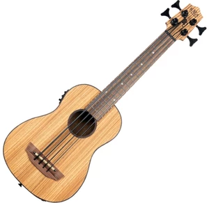 Kala U-Bass Zebrawood Bass Ukulele Natural