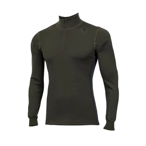 Merino rolák Aclima WarmWool Mock Neck shirt 200g - Olive Night/Marengo Velikost: S