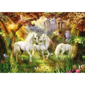 Ravensburger Puzzle 159925 Jednorožci v lese 1000 dílků