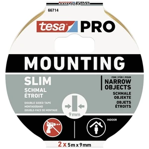 tesa Mounting PRO Schmal 66714-00000-00 montážna páska  biela (d x š) 10 m x 9 mm 2 ks