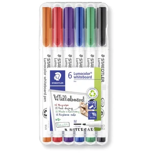 Staedtler 301 WP6 Lumocolor popisovač na biele tabule triedená (nie je možný výber farieb)