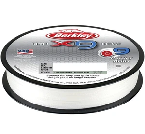 Berkley splétaná šňůra x9 crystal-průměr 0,25 mm / nosnost 27 kg