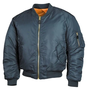 Bunda MFH® Flight Jacket MA1 “Bomber“ – Modrá (Farba: Modrá, Veľkosť: XL)