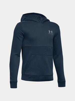 Under Armour Sweatshirt EU Cotton Fleece Hoody-NVY - Guys