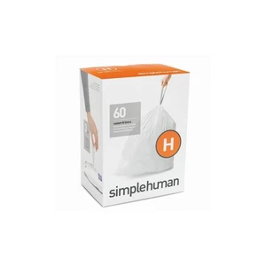 Vrecká do koša Simplehuman Can Liners CW0286 vrecká do odpadkového koša • veľkosť H • objem 30-35 l • pevná sťahovacia šnúra • dvojité švy • výška 71,