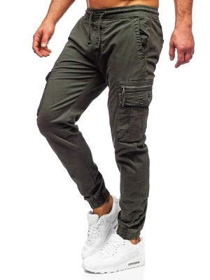 Pantaloni joggers cargo kaki Bolf CT6706S0