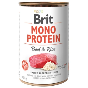 Konzerva Brit Monoprotein Beef & Brown Rice 400g