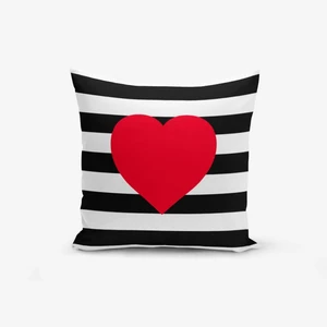 Obliečka na vankúš Minimalist Cushion Covers Navy Heart, 45 × 45 cm