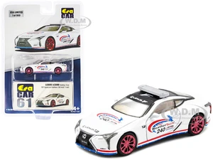 Lexus LC500 Safety Car White "IMSA WeatherTech 240 at Daytona" "1st Special Edition" Limited Edition to 960 pieces 1/64 Diecast Model Car by Era Car