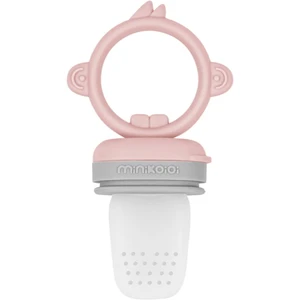 Minikoioi Feeder Teether Pinky Pink/ Powder Grey kŕmiace hryzadielko Pinky Pink/Powder Grey