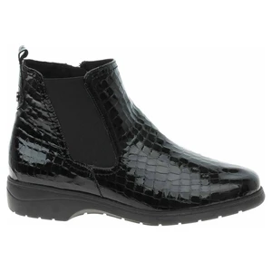 Dámske poločižmy Caprice 9-25355-29 black croco pa. 42