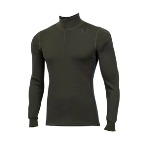 Merino rolák Aclima WarmWool Mock Neck shirt 200g - Olive Night/Marengo Velikost: L