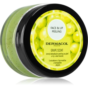 Dermacol Face & Lip Peeling Grape hĺbkovo čistiaci peeling na pery a líca 50 ml