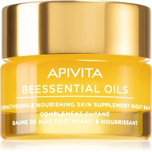 Apivita Beessential Oils Strengthening & Nourishing Night Balm nočný pleťový balzam pre výživu a hydratáciu 15 ml