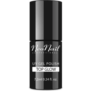 NEONAIL Top Glow gélový vrchný lak na nechty odtieň Glow Silver 7,2 ml