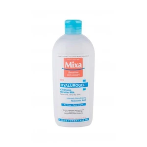 Mixa Hyalurogel Micellar Milk 400 ml čisticí mléko pro ženy na suchou pleť; na citlivou a podrážděnou pleť; na dehydratovanou pleť