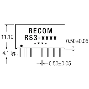 RECOM RS3-1209S DC / DC menič napätia, DPS 12 V/DC 9 V/DC 333 mA 3 W Počet výstupov: 1 x