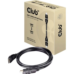 club3D HDMI prepojovací kábel #####HDMI-A Stecker, #####HDMI-A Stecker 2.00 m čierna CAC-1360 high speed HDMI s ethernet